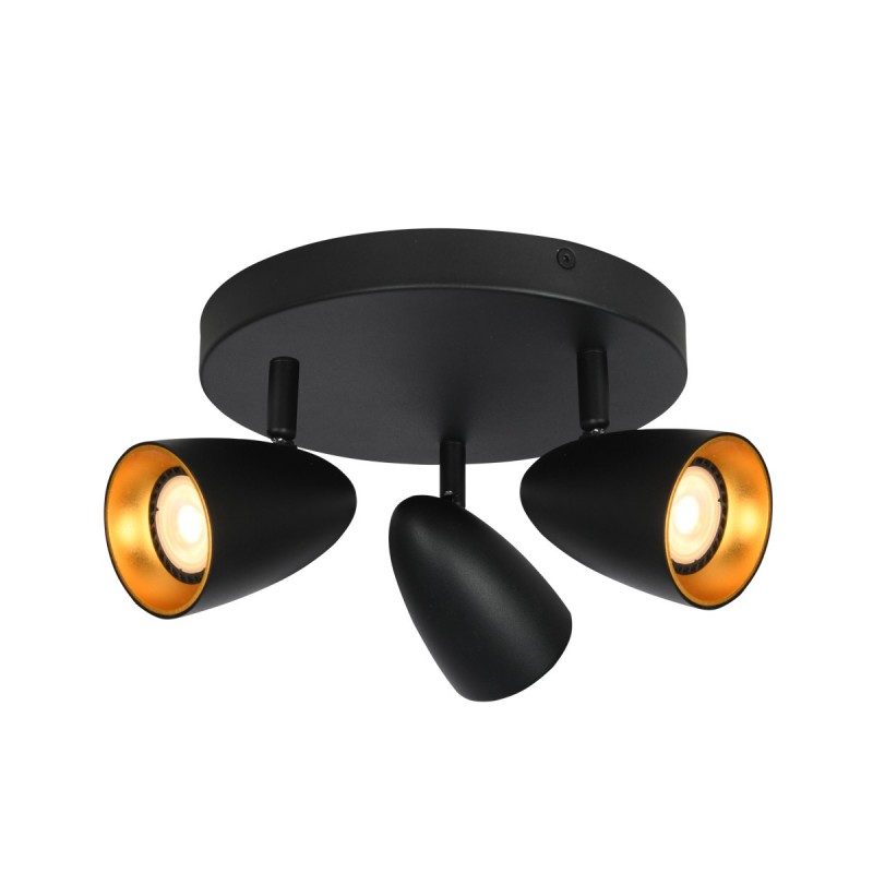 Спот ITALUX SPL-36748-3R-BK-GD Tino купити