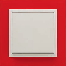 Рамка одинарная универсальная LOGUS красный металлик ледяной купити