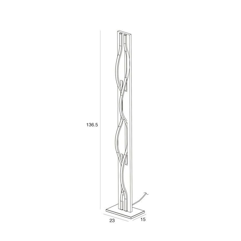 Торшер ITALUX FL-23848-30W-BK-GD Conato купити