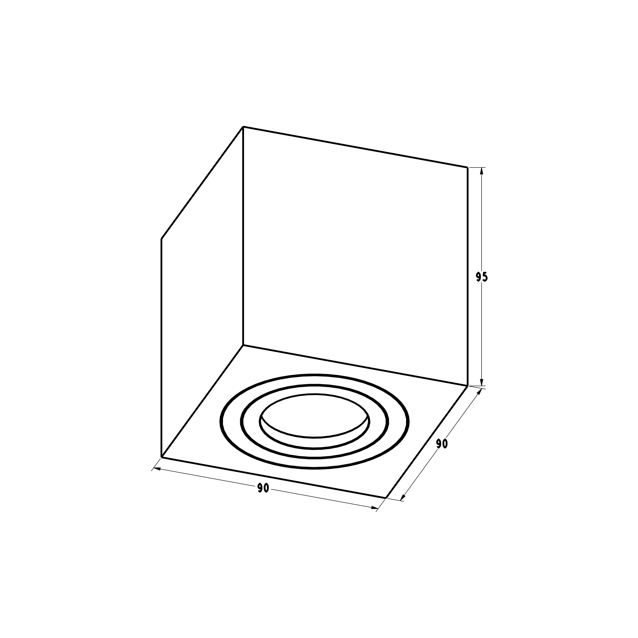 Точковий світильник Zuma Line ACGU10-160 QUARDIP SL купити