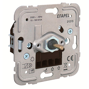 Механизм электронного диммера/проходного выключателя для ламп низкой мощности, 150W Efapel 21215 купити