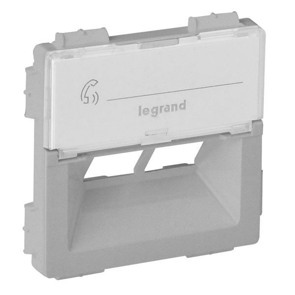 Панель лицевая Rutenbeck для двойной розетки RJ45, алюминий, Valena LIFE (755382) купити