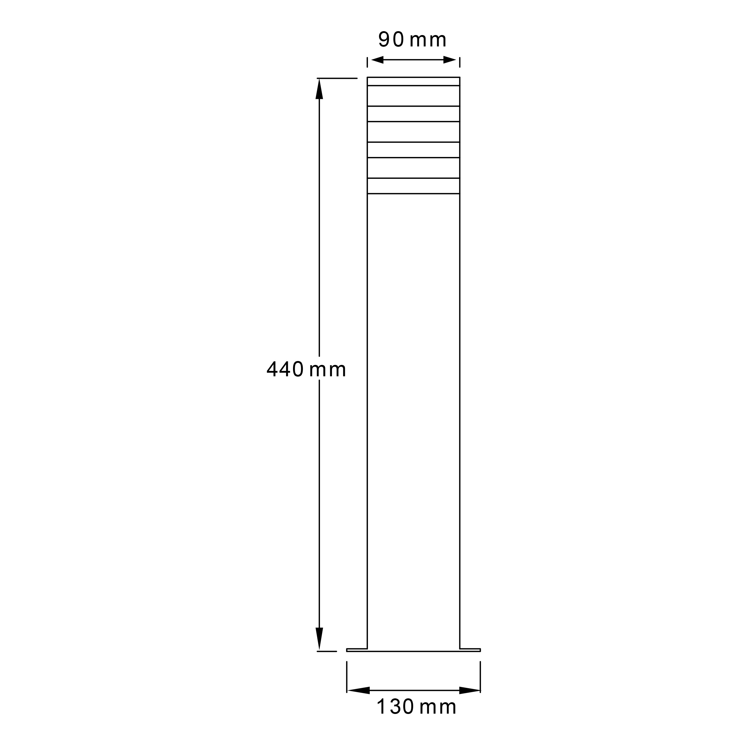 Вуличний світильник Goldlux 316172 Teksas E27 12W IP44 купити