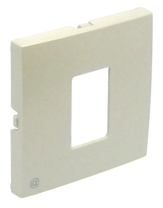 Центральная панель розетки компютерной LOGUS металлик перламутровий купити