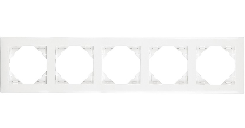 Рамка 5-кратна універсальна LOGUS білосніжна (90950 TBR) купити