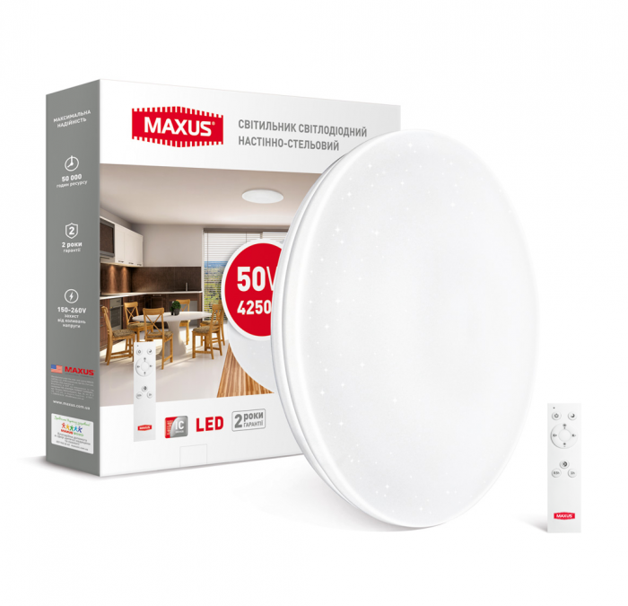 Умный светильник MAXUS Functional 50W (MAX-01-FNC-050-C) купити
