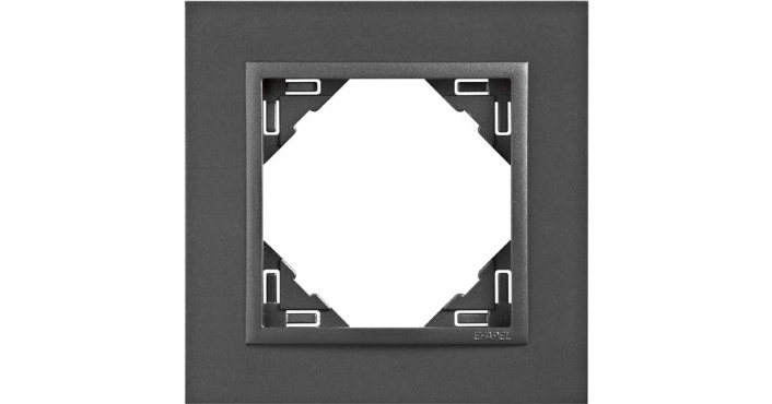 Рамка одинарна універсальна LOGUS графіт металік графіт (90910 TSS) купити