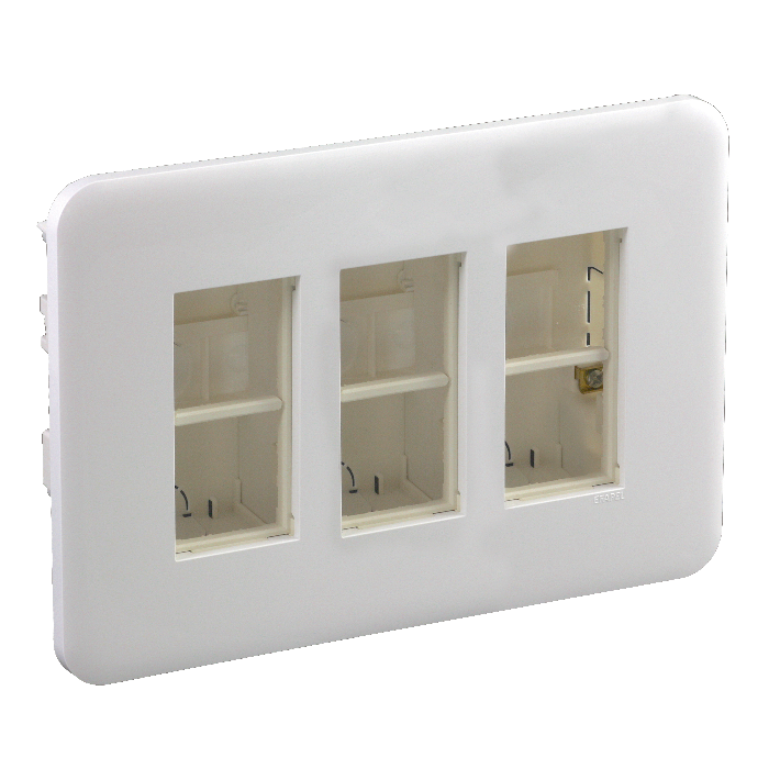 Вбудований корпус 3X4 мод. Білий Quadro 45 (83402 SBR) купити