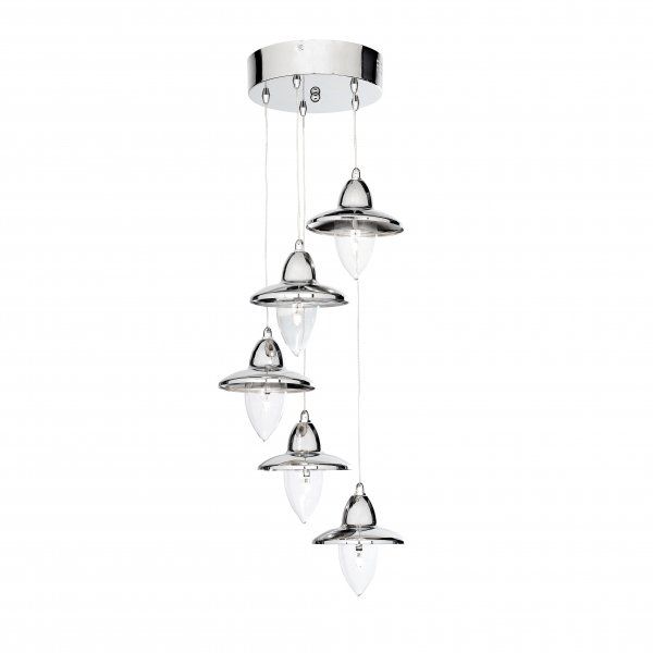 Подвесной светильник Searchlight 7235-5cc Fisherman купити