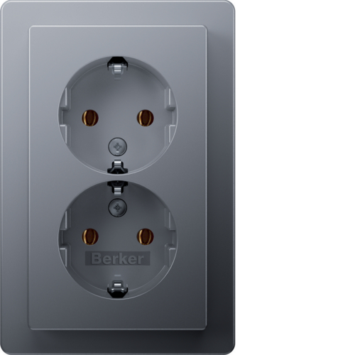 Розетка з з/к 2X цільна, алюміній 16А/250В Q.1 47746084 купити