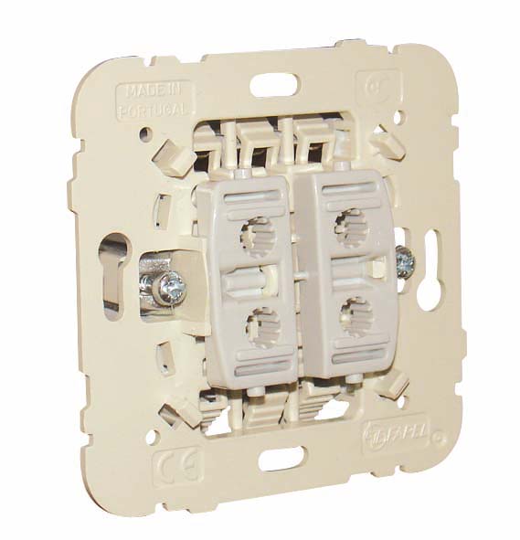 Механізм вимикача + кнопка 2кл. LOGUS 10АХ, 250V (21159) купити