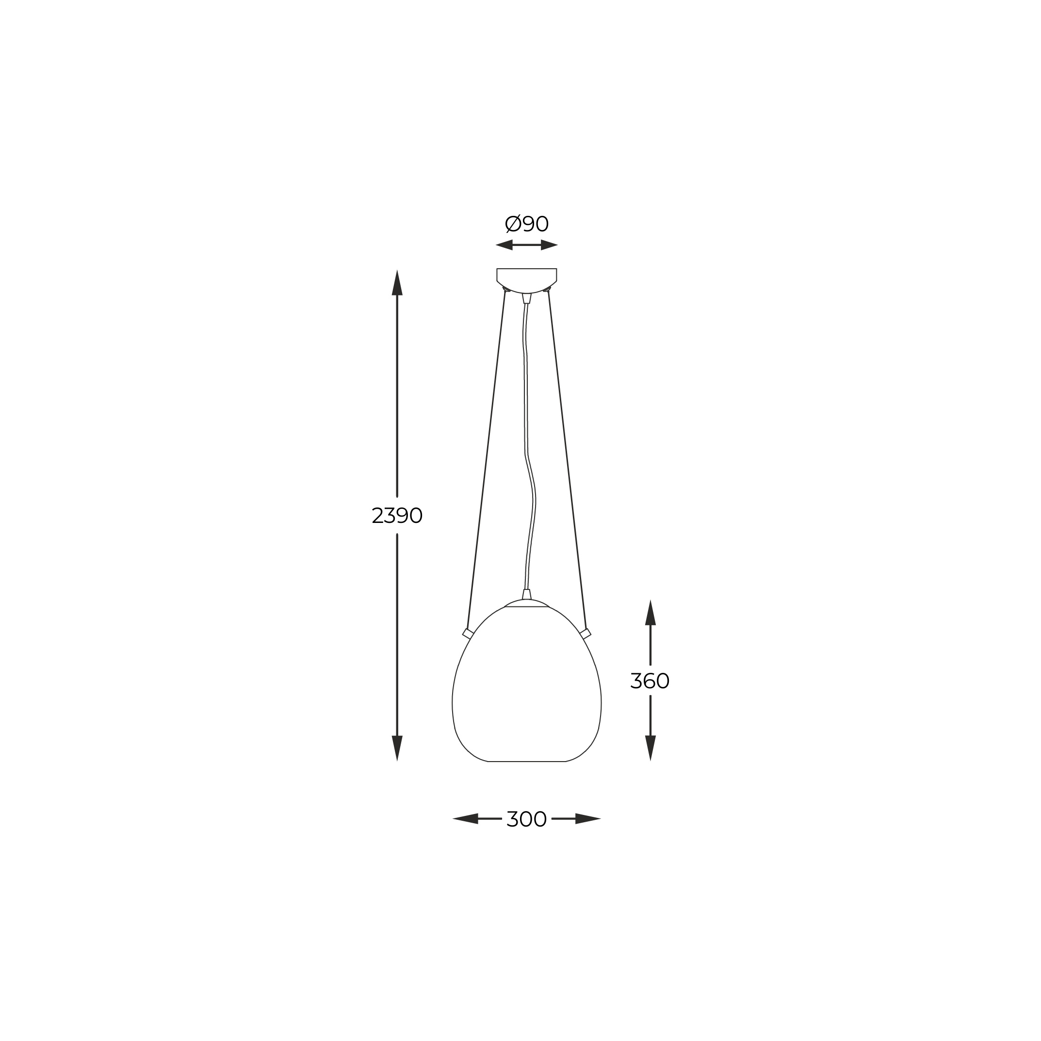 Подвесной светильник ZUMA LINE P19066B-D30 MOON (34081) купити
