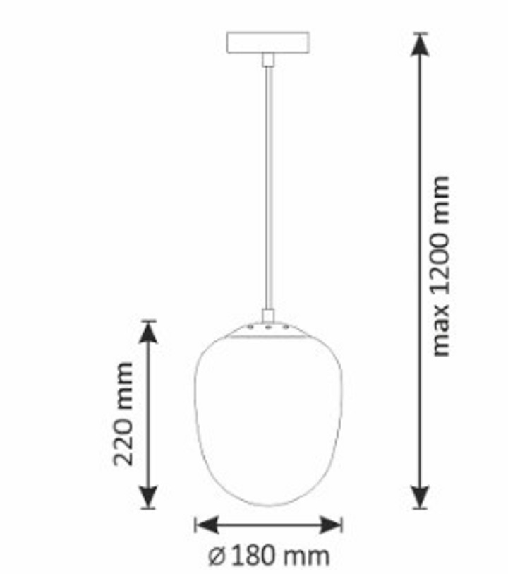 Підвісний світильник Goldlux 314284 Lora E27 12W IP20 купити