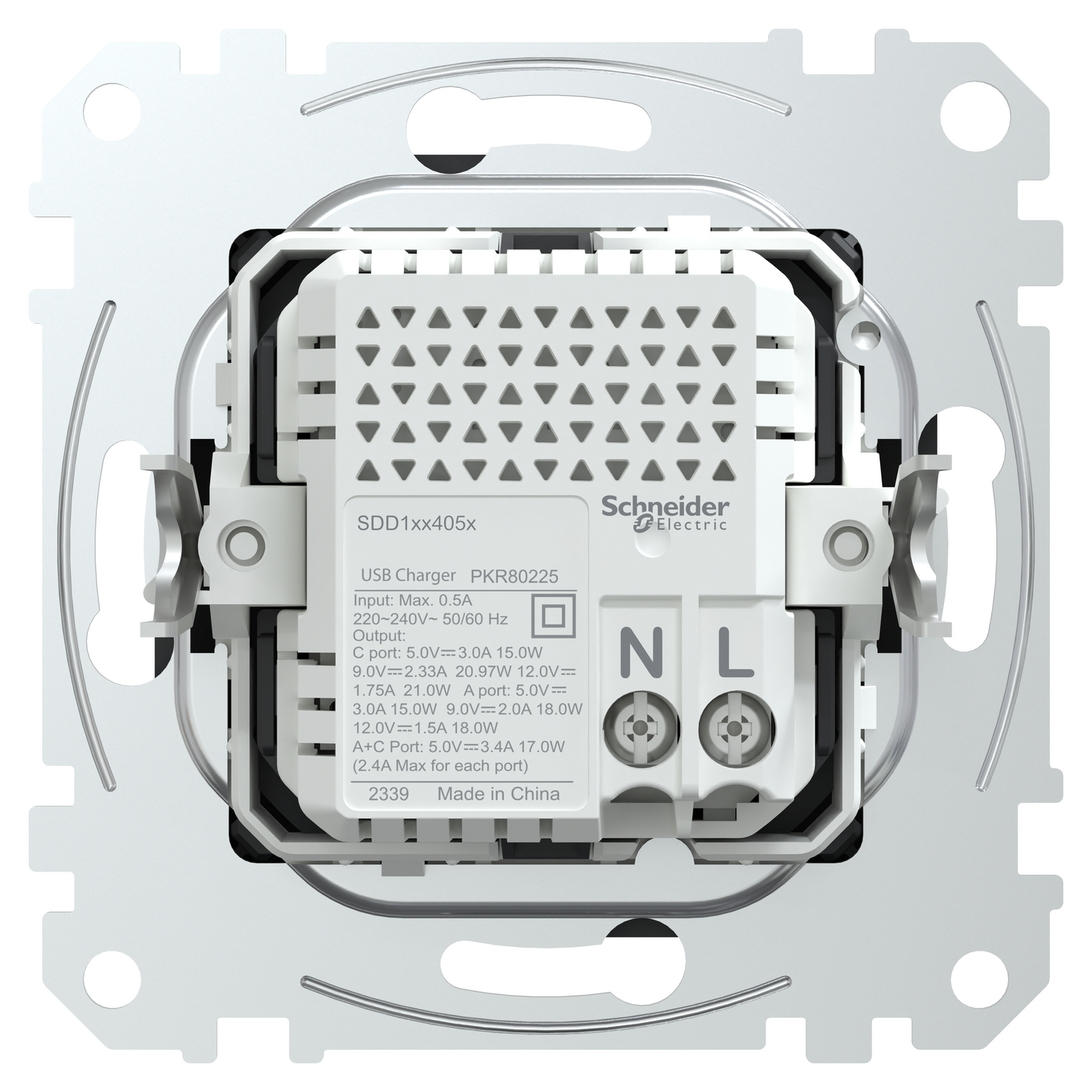 Розетка USB тип A+C 3А 21Вт Schneider Sedna Design SDD111405 Білий купити