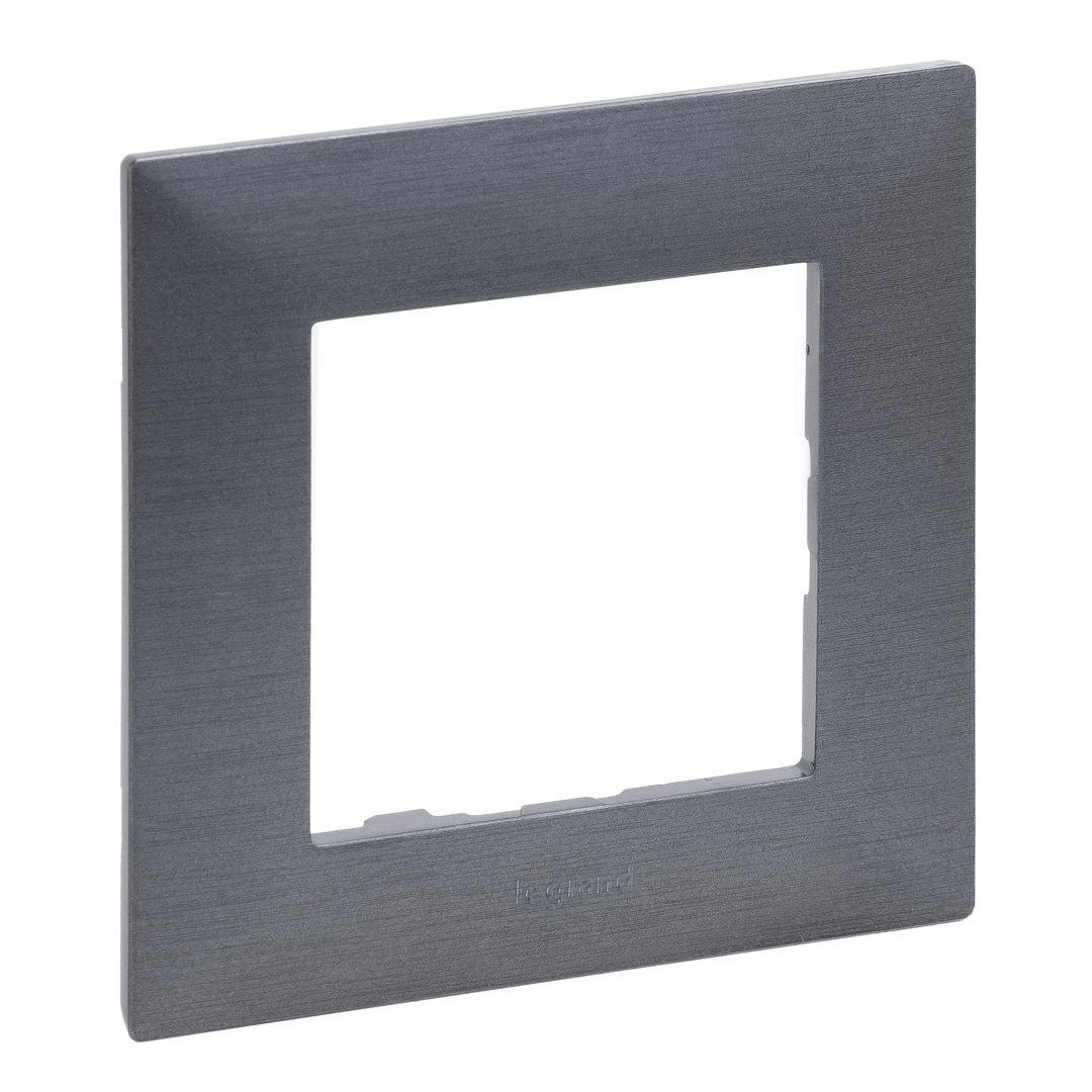 Рамка 1-місна Legrand 863991 NILOE STEP Фактурна сталь купити
