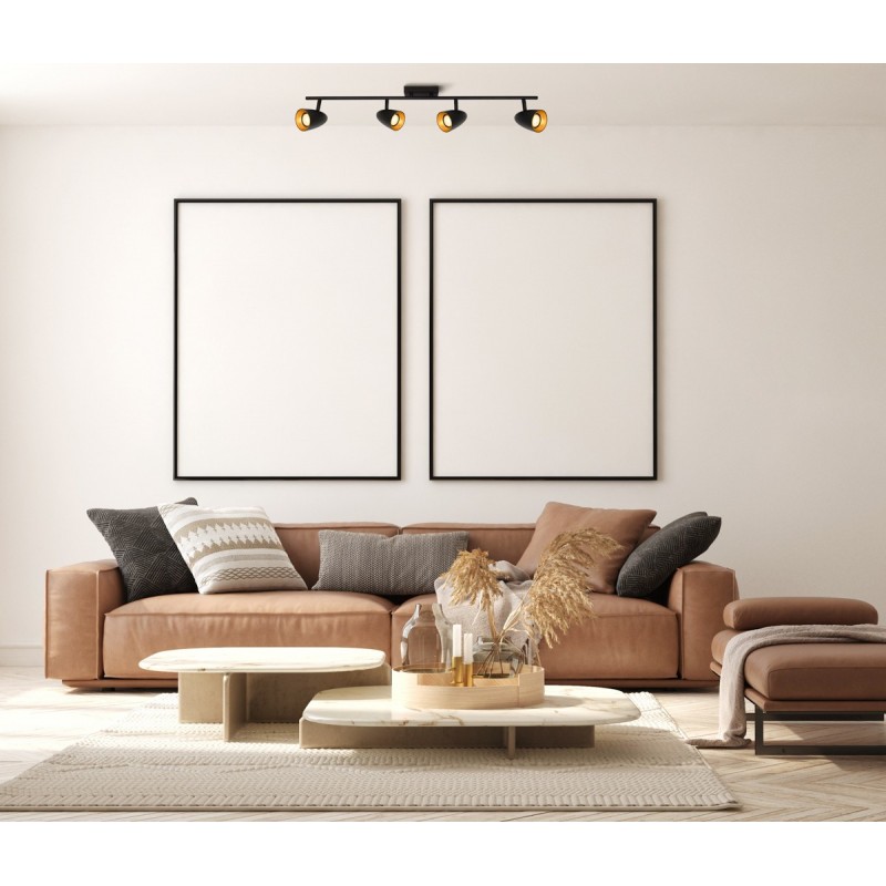 Спот ITALUX SPL-36748-4-BK-GD Tino купити