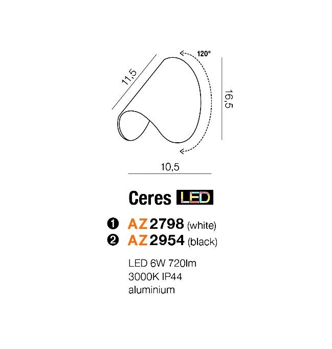 Бра Azzardo AZ2954 Ceres (24017) купити