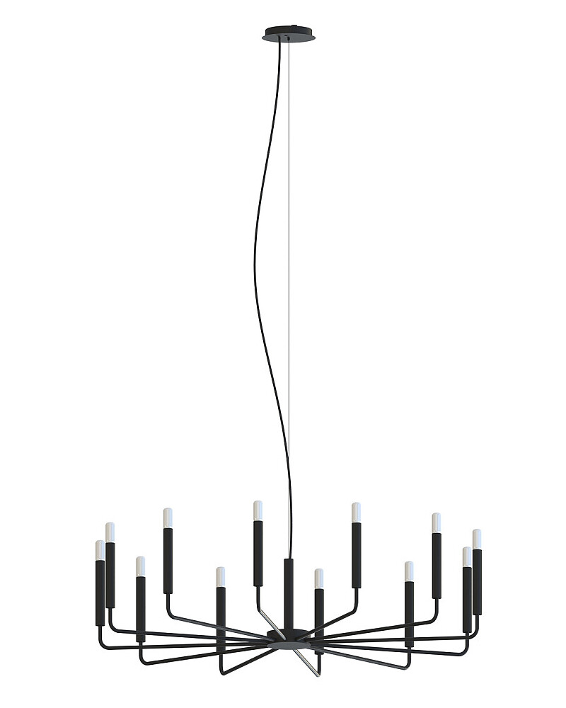 Люстра Nowodvorski 11464 Orto XII B E14 12x10W IP20 чорний купити