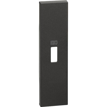 Лицевая панель USB зарядки 1 модуль Цвет Чёрный Bticino серия Living Now KG10C купити