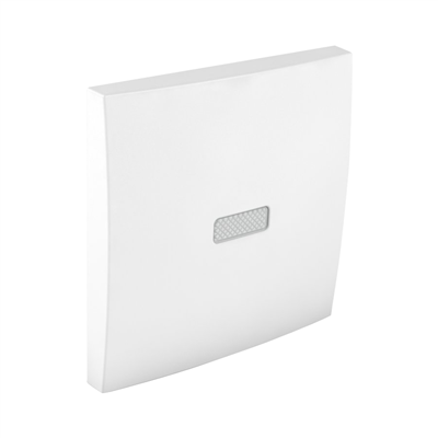 Клавіша вимикача 1кл. з підсвіткою LOGUS білосніжний (90602 TBR) купити