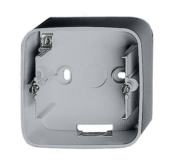 Коробка для накладного монтажа, 1 пост, алюминий, Valena ALLURE (755571) купити
