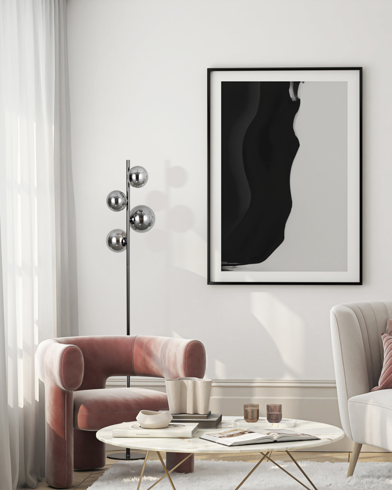 Торшер ITALUX FL-406007-4-BCR Canello купити