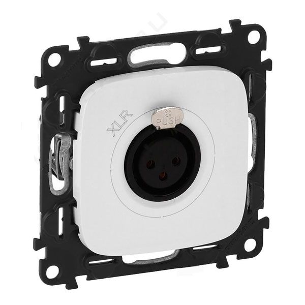 Розетка с 3-контактным гнездом XLR, белый, Valena ALLURE (754735) купити