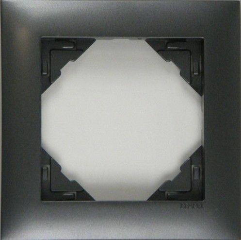 Рамка одинарна універсальна LOGUS металік графіт (90910 TIS) купити