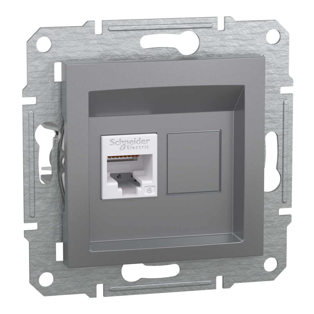Комп'ютерна розетка rj45 кат5e utp, сталь (EPH4700162) купити