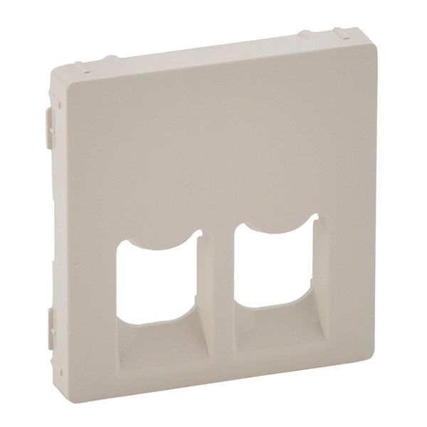 Панель лицевая розетки двойной RJ11+RJ45, слоновая кость, Valena LIFE (755421) купити