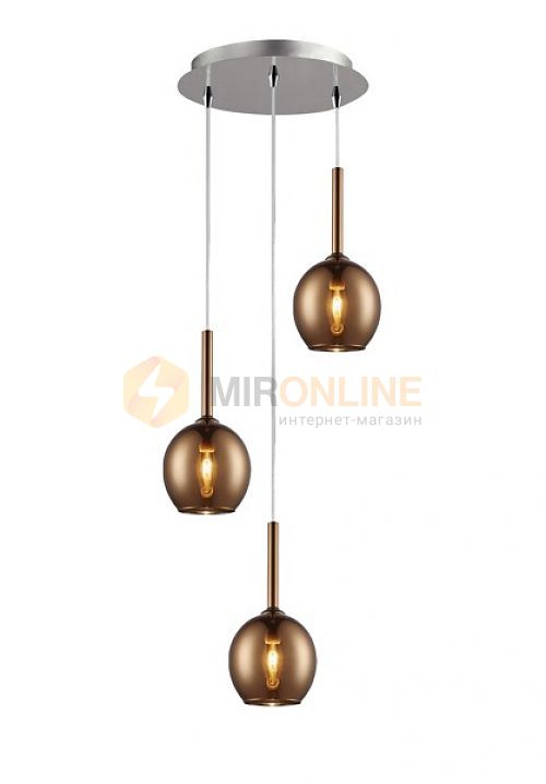 Подвесной светильник Zuma Line MD1629-3A COPPER MONIC купити