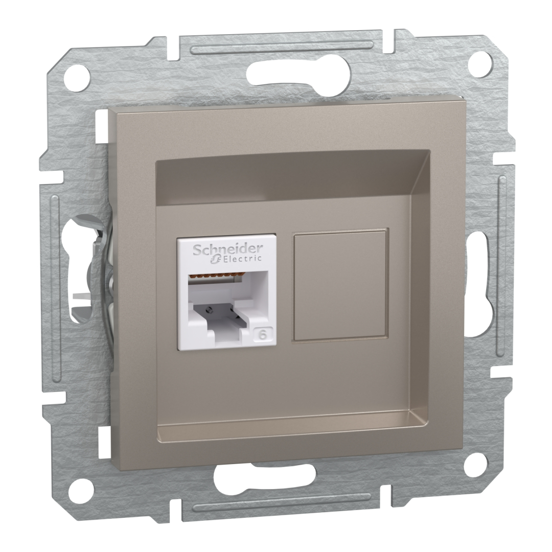 Комп'ютерна розетка rj45 кат5e utp, бронза (EPH4700169) купити