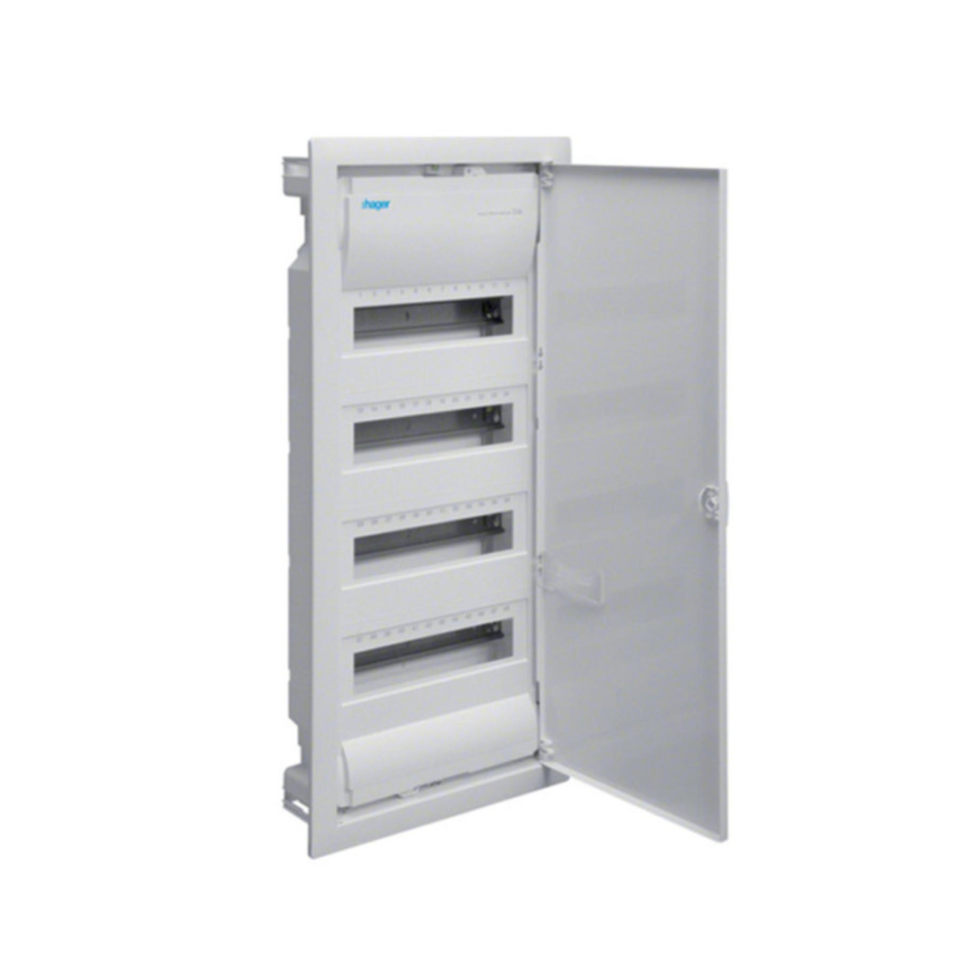 Щит на 48(56) модулів внутрішньго монтажу з металевими дверцятами без клем, VOLTA VU48UA Hager купити