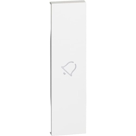 Лицевая панель выключателей и переключателей с символом "звонок" 1 модуль Цвет Белый Bticino серия Living Now KW01D купити