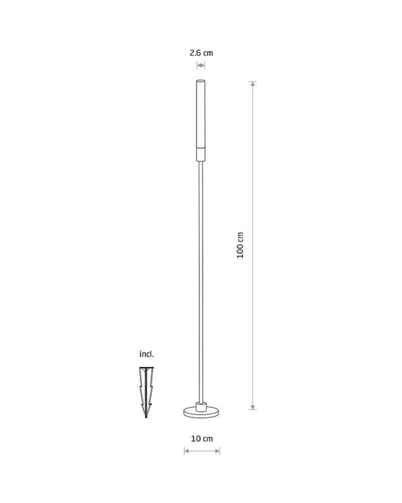 Світильник вуличний ландшафтний Nowodvorski 11545 Zola LED M 1x3W 3000K 100Lm IP54 чорний (30224) купити