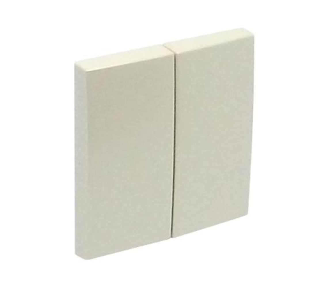 Клавиша выключателя 2кл. LOGUS металлик перламутровий купити