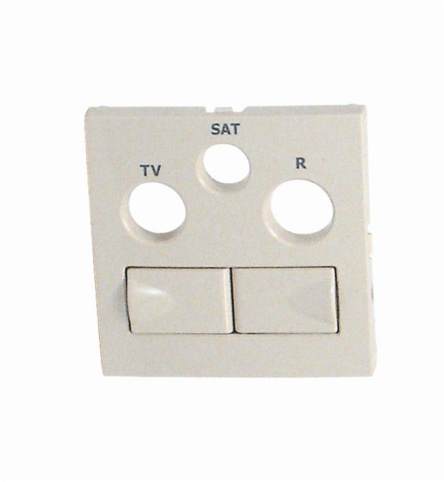 Центральная панель  розетки мультимедийной слоновая кость купити