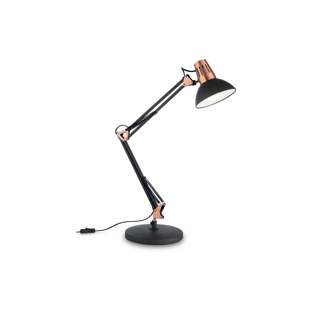 Настільна лампа Ideal Lux 061191 WALLY TL1 NERO RAME купити