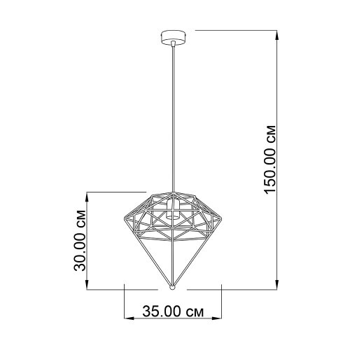 Подвесной светильник ImperiumLight Diamond 388135.01.01 купити