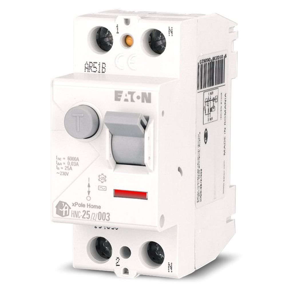 Дифференциальный автомат 1P+N EATON xPole Home HNB-B25/1N/003 тип АС купить