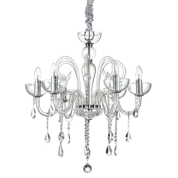 Люстра Ideal Lux CANALETTO SP6 TRASPARENTE (027623) купити