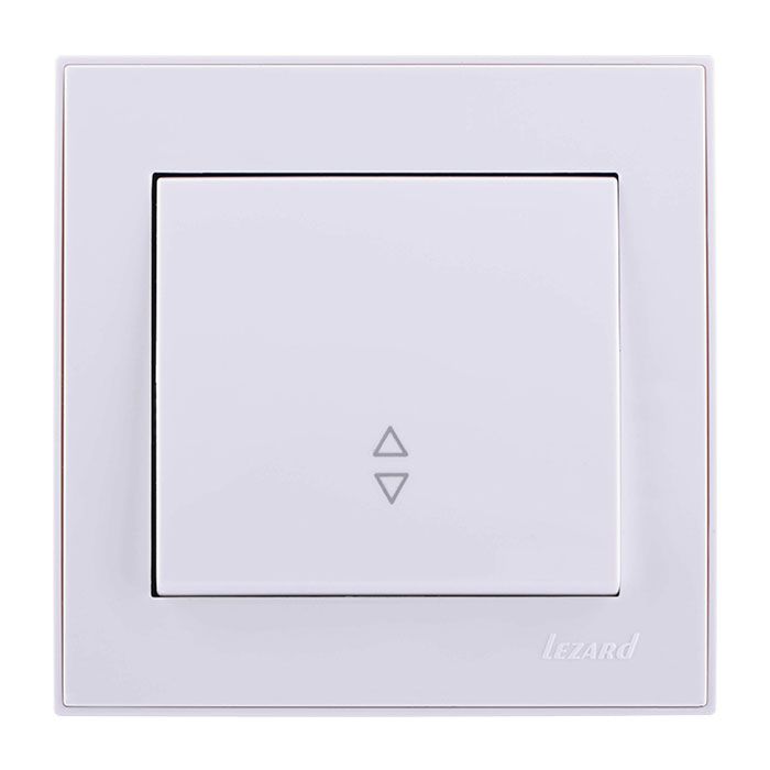Выключатель проходной, белый Lezard RAIN (703-0288-105) купити