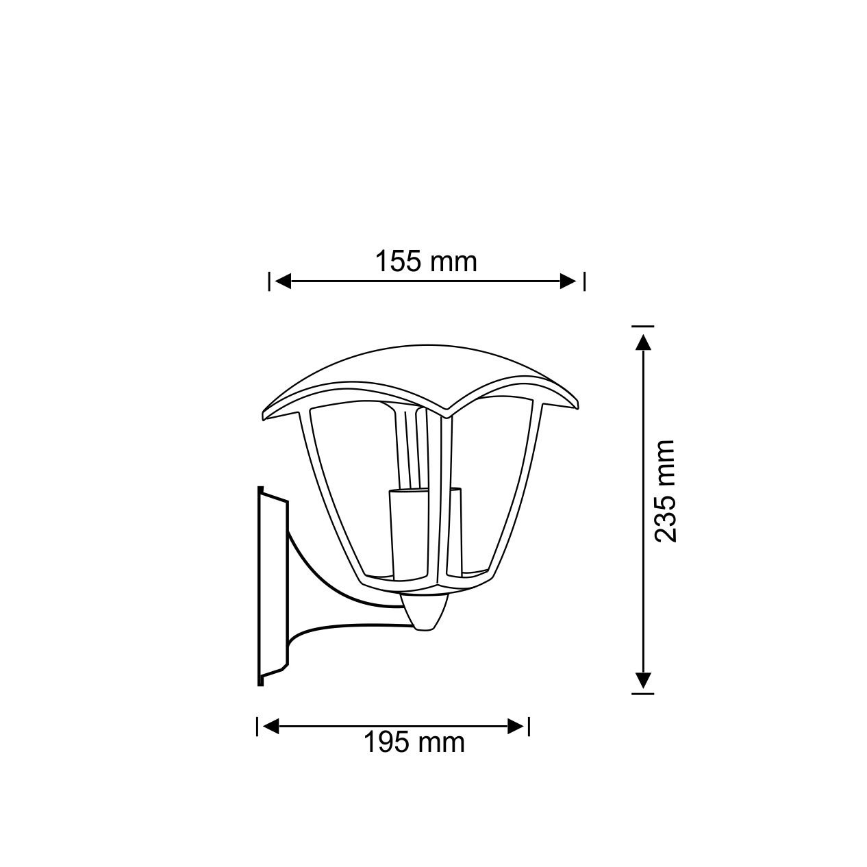 Вуличний світильник Goldlux 311863 Igma E27 12W IP44 купити