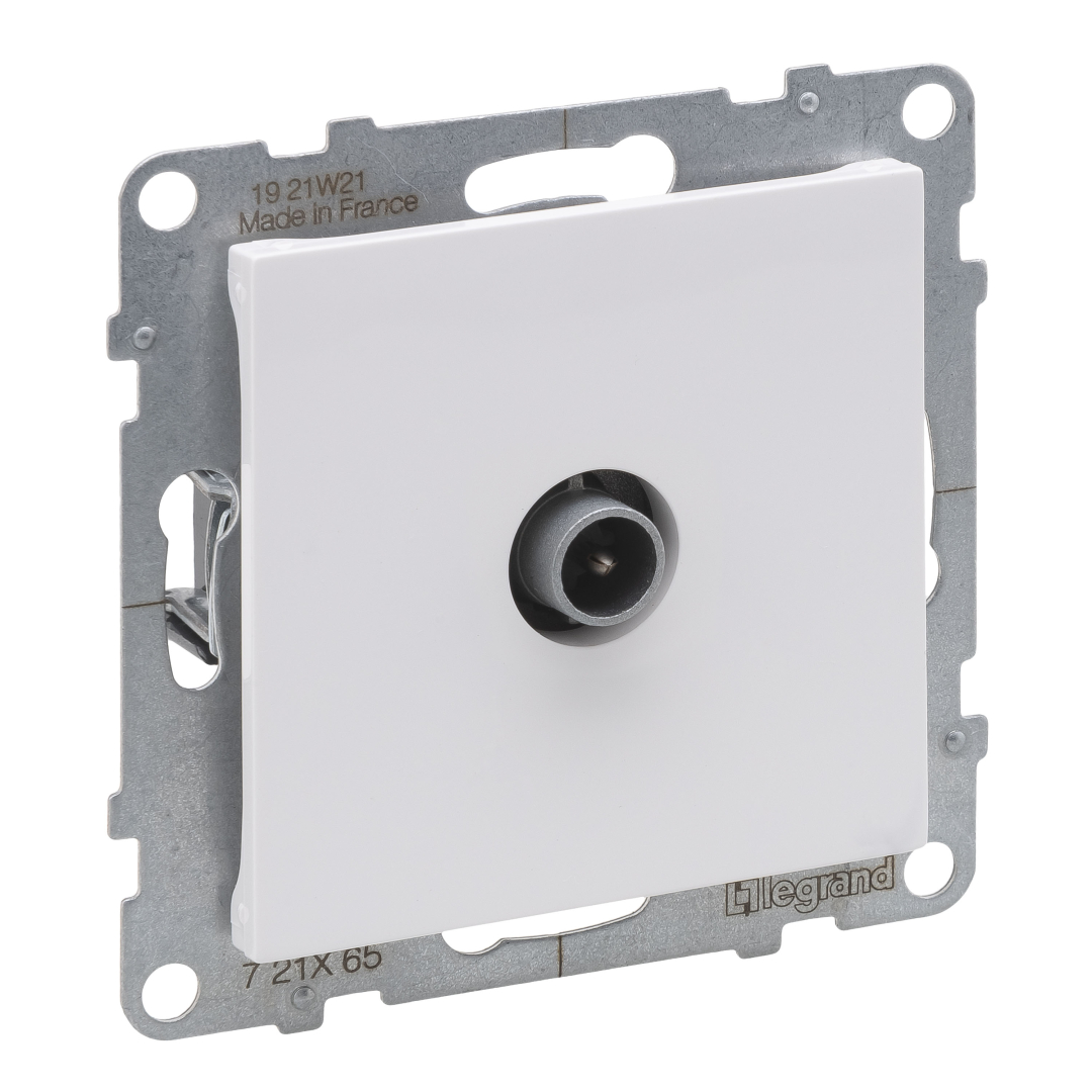 Розетка TV прохідна 14dB Legrand SUNO 721165 білий купити