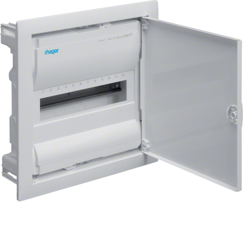 Щит на 12(14) модулів внутрішнього монтажу з металевими дверцятами без клем, Volta VU12UA Hager купити