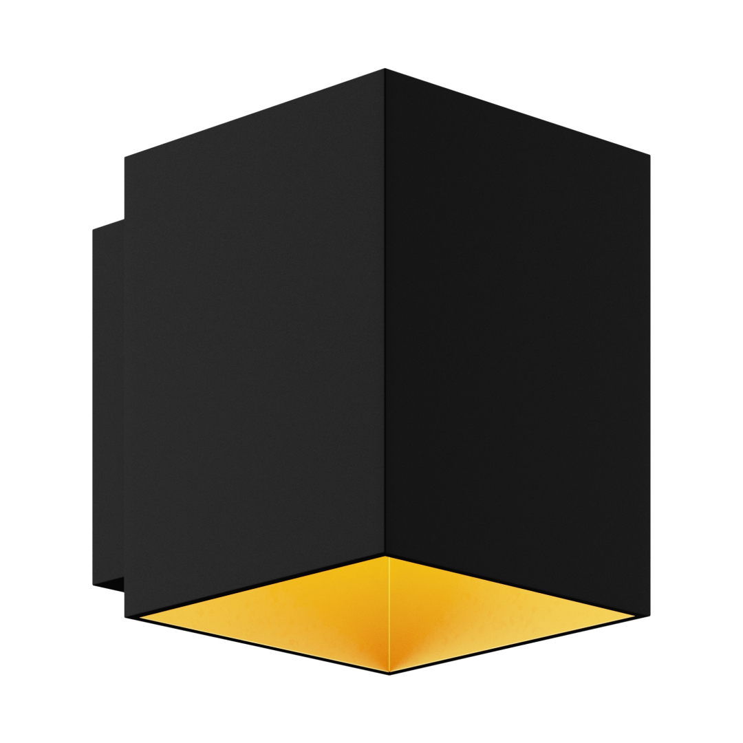 Спот Zuma Line 91063 SOLA WL SQUARE BLACK-GOLD купити