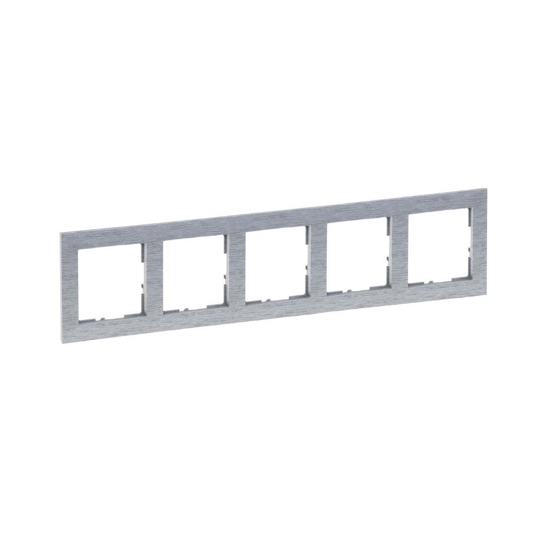 Рамка 5-а Legrand SUNO 721565 фактурний алюміній купити