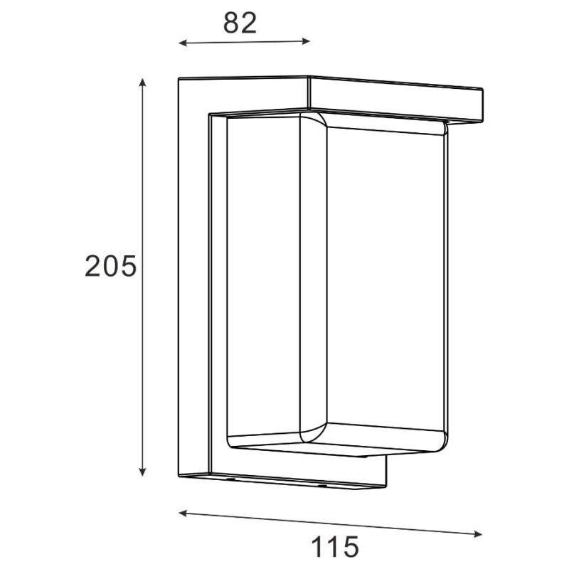 Бра вуличне Zuma Line SJ19106-S ALBA купити
