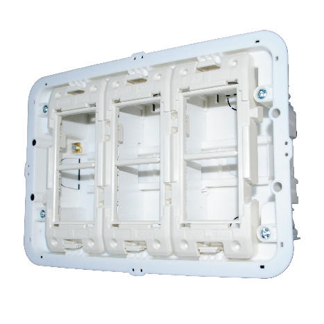 Вбудований корпус 3X4 мод. Білий Quadro 45 (83402 SBR) купити