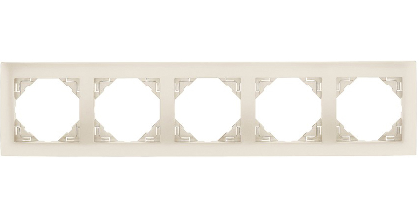 Рамка 5-місна універсальна LOGUS металік перламутровий (90950 TPE) купити